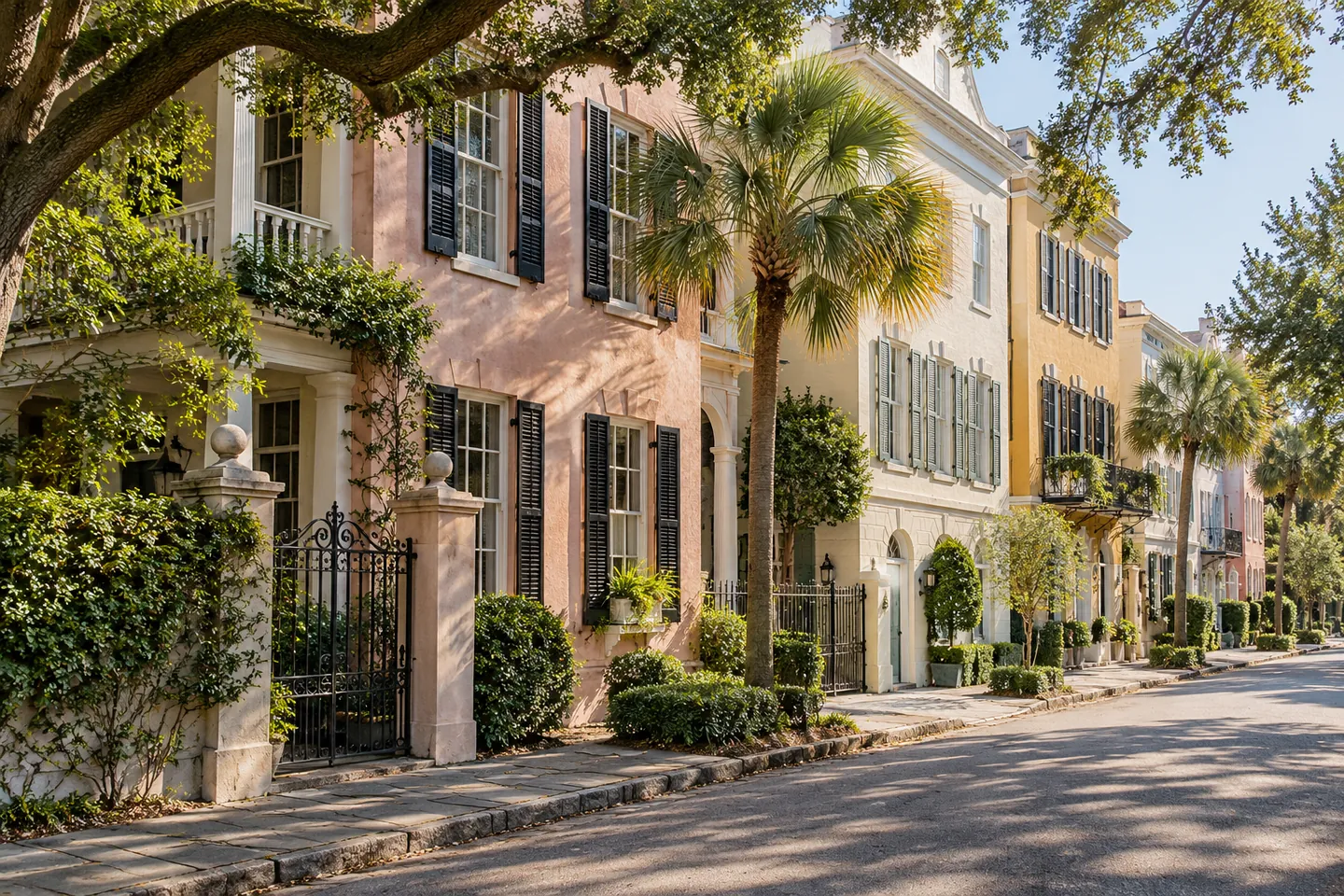 Representative Charleston historic streetscape