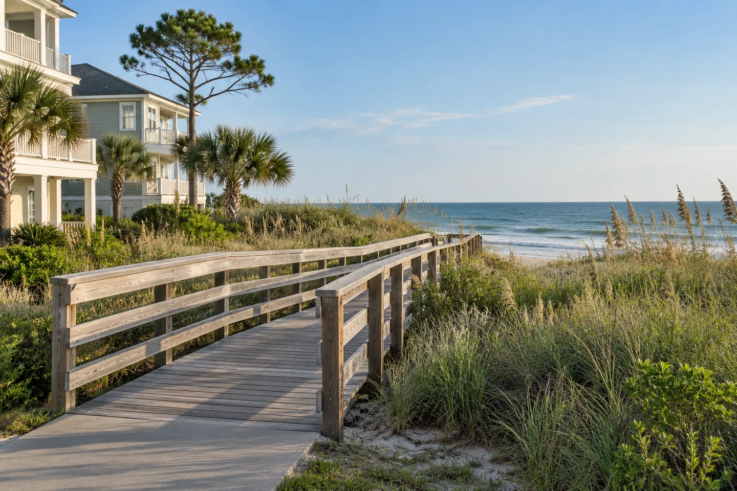 Representative Surfside Beach neighborhood and coastal access