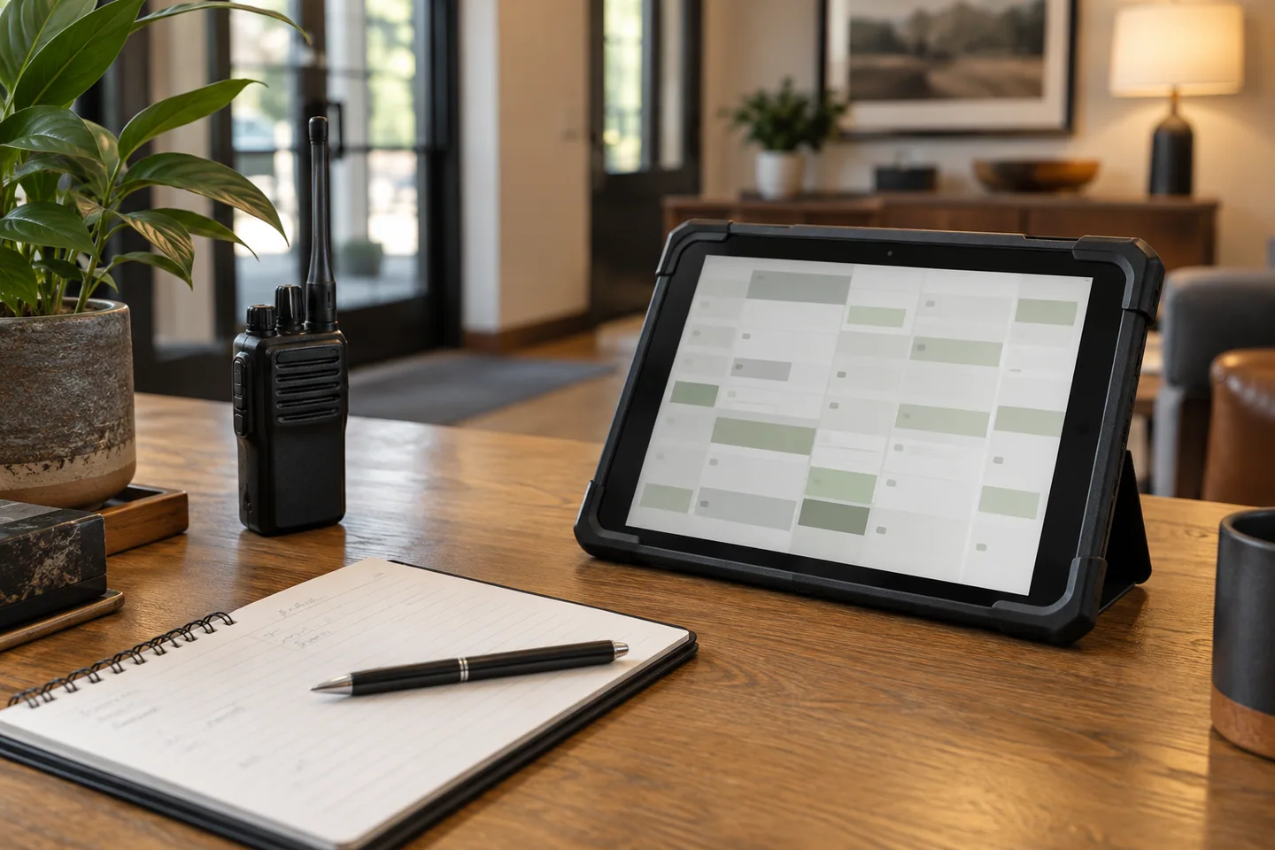 Tablet and materials for patrol documentation